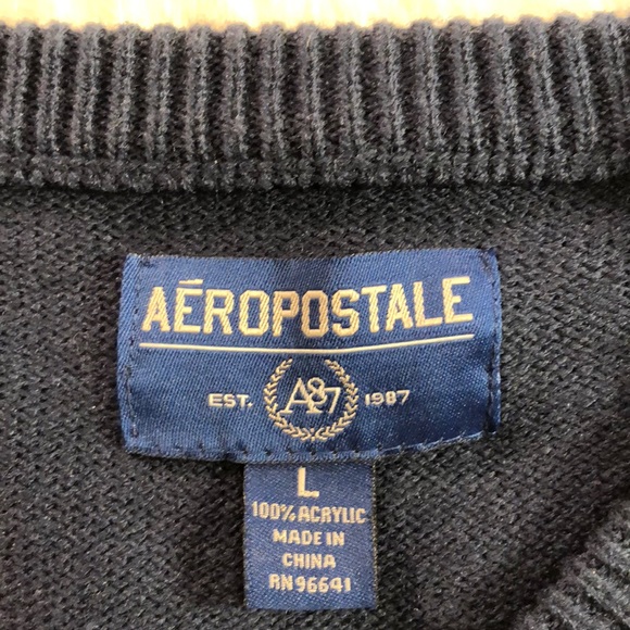 Aeropostale V-neck sweater size large - Picture 3 of 6